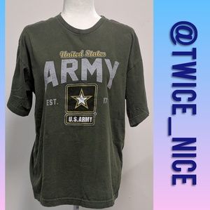 US Army T-Shirt Moss Green Size Large